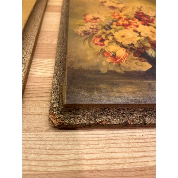 Vintage Artist Maurice DeCamps Floral Mystic and Floral Fantasy Wall Art - Picture 5 of 8